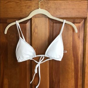 White bikini top